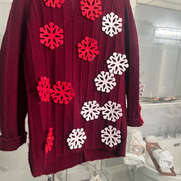 Oh my gosh a home made knit ugly Christmas sweater size large extra large 🎄 - Picture 11 of 17